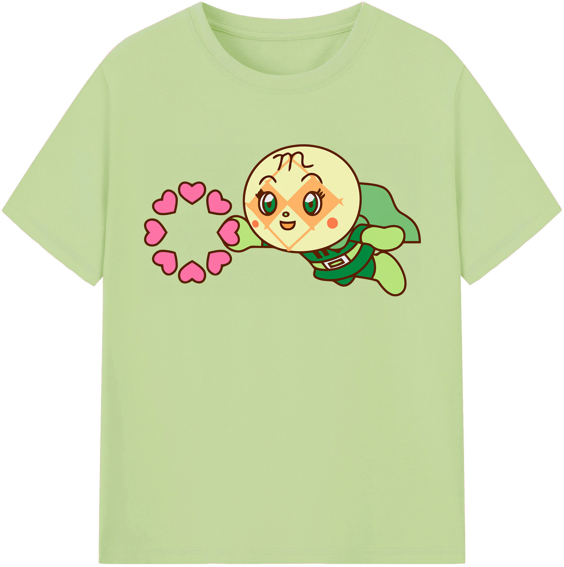 （画像用） アンパンマン Anpanman 綿100％半袖Tシャツ（フロントプリント）